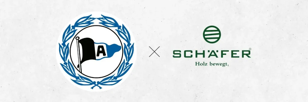 Holz Schäfer x Arminia Bielefeld Logos